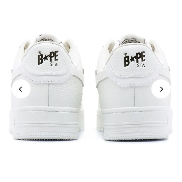BAPE STA™ #9 MENS SHOES IVORY/WHITE SIZE‎ 8.5 NEW WITHOUT BOX main image 4